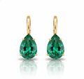 Eclisse Pear Emerald Earrings