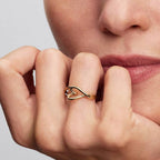 PANDORA Mod. ORGANICALLY SHAPED HEART SMALL RING