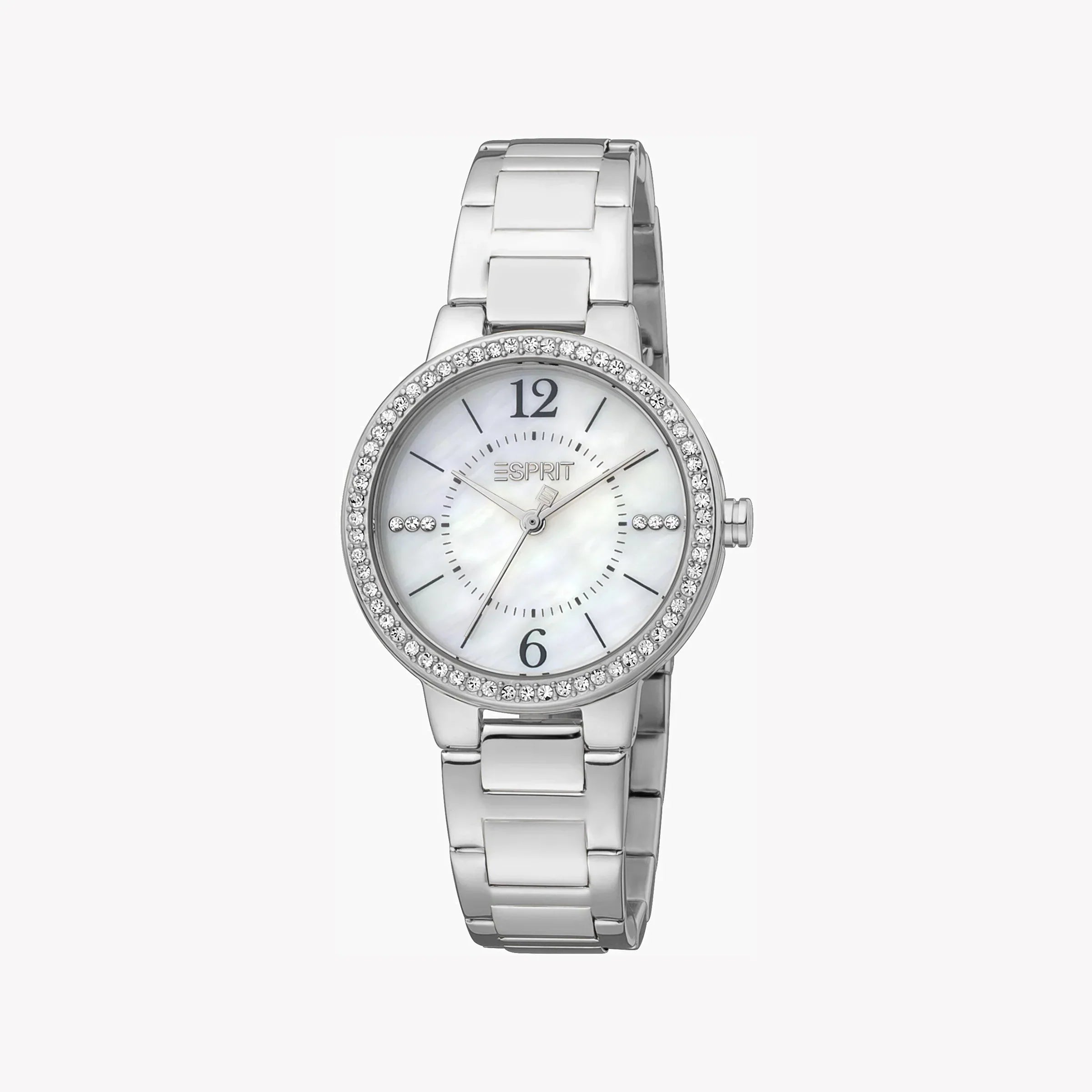 Esprit Women's Silver Stainless Steel Watch, White Dial | Es1l123m0015
