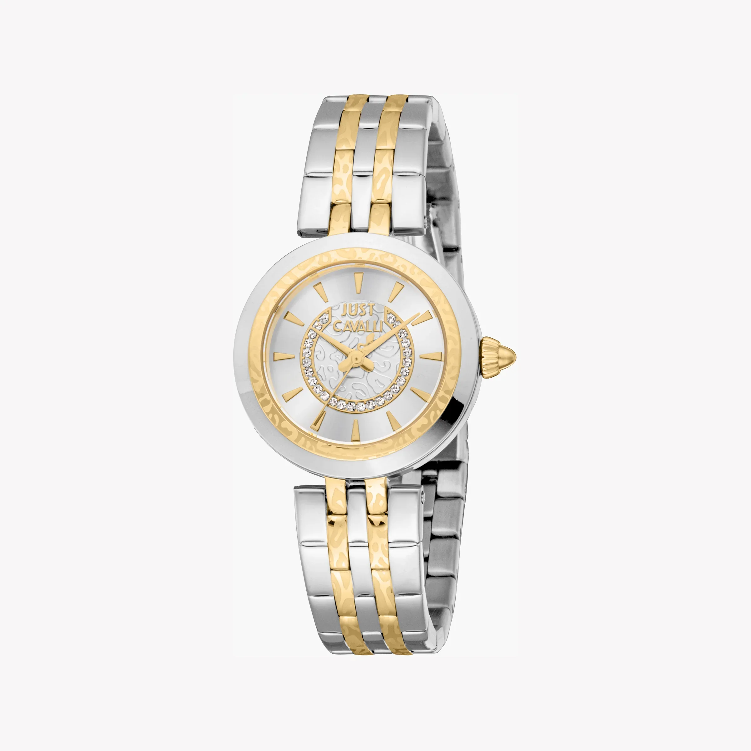 Just Cavalli Women's Two-Tone Watch, Silver Dial | Jc1l314m0085