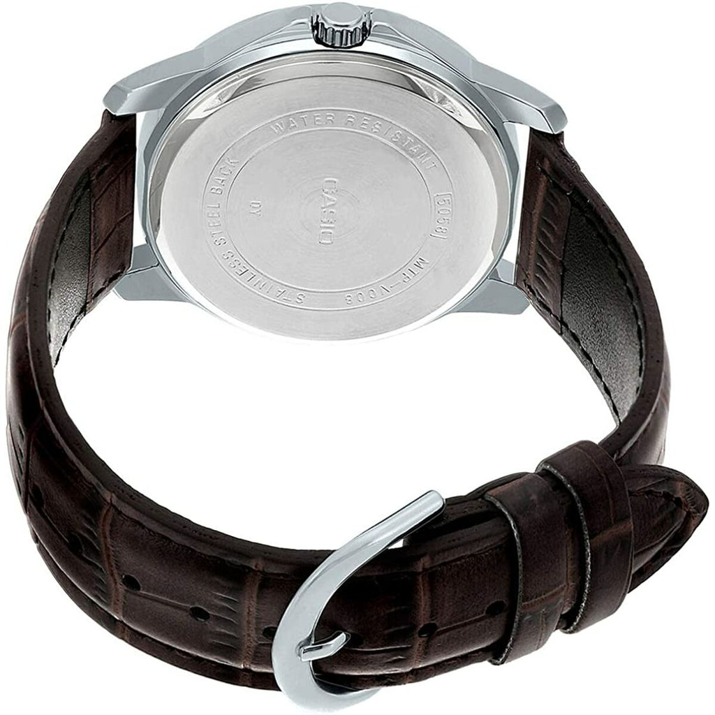 Men's Watch Casio MULTIFUNCTION SILVER, LEATHER (Ø 41,5 mm)