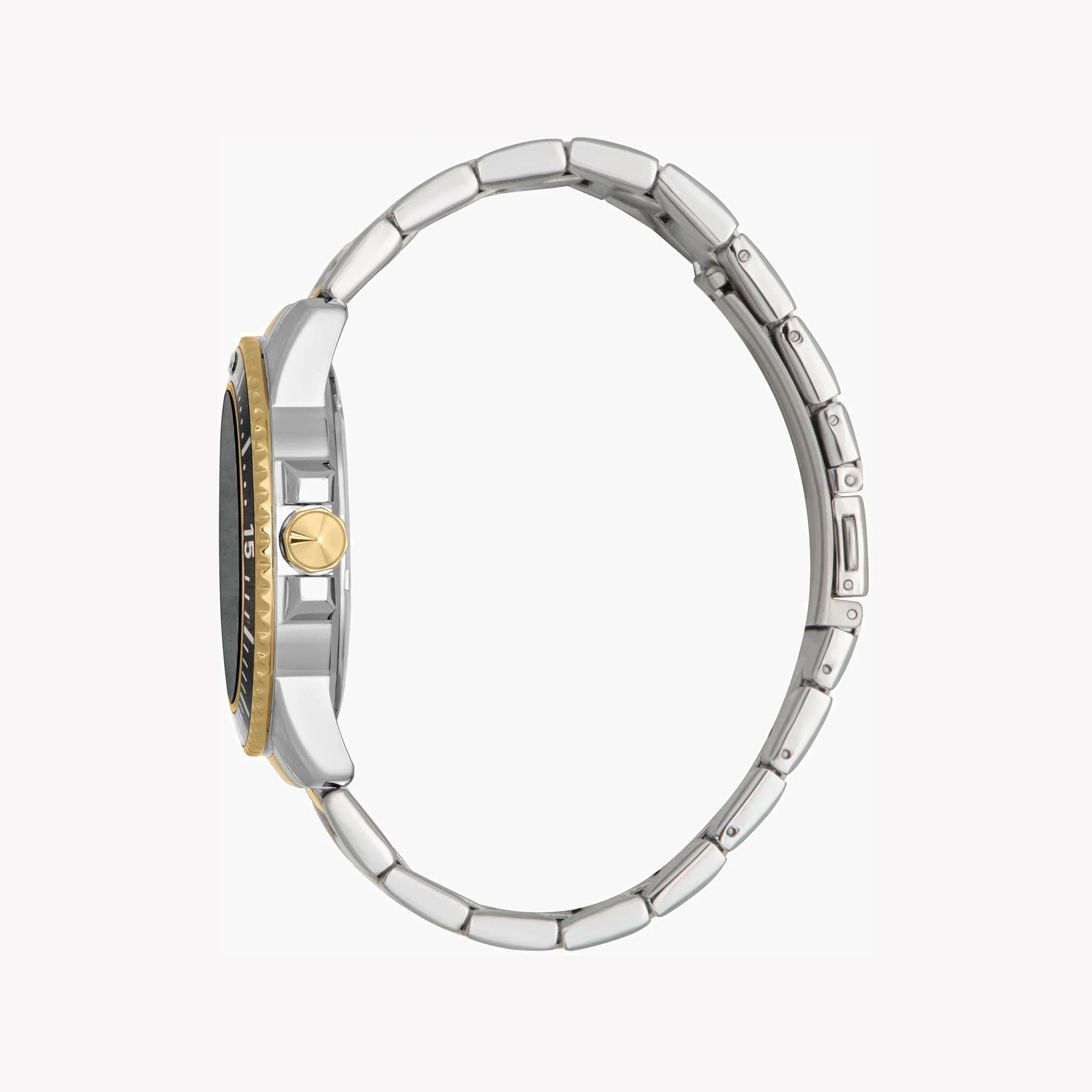 Just Cavalli Men's Two Tone Stainless Steel Watch, Black Dial | Jc1g246m0085