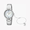 Esprit Women's Silver Stainless Steel Watch, White Dial | Es1l123m0015
