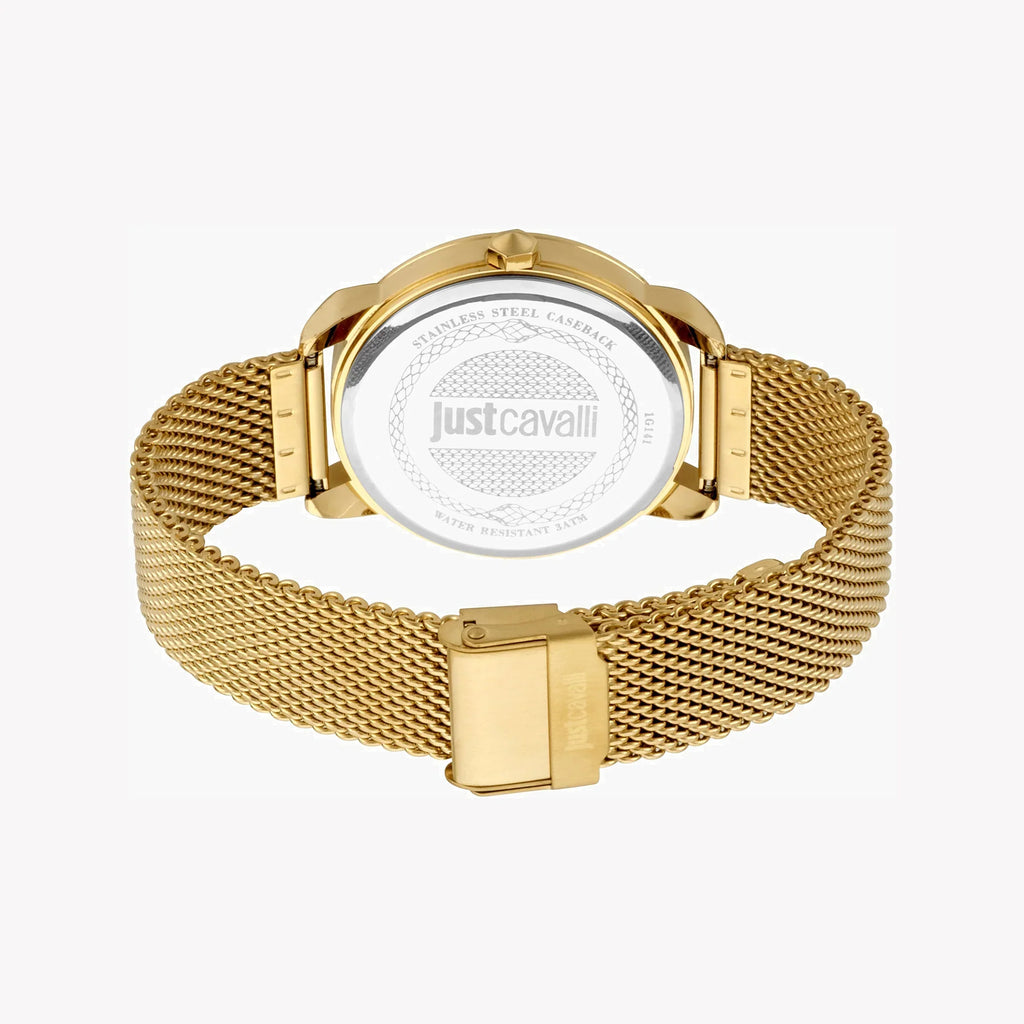 Just Cavalli Men's Gold Watch, Champagne Dial | Jc1g141m0075
