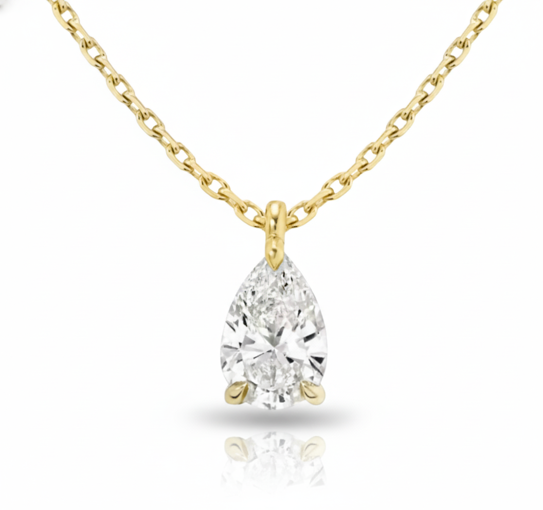 Eclisse Pear Pendant Necklace
