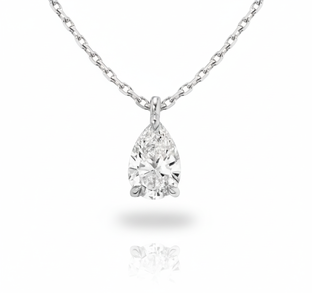 Eclisse Pear Pendant Necklace