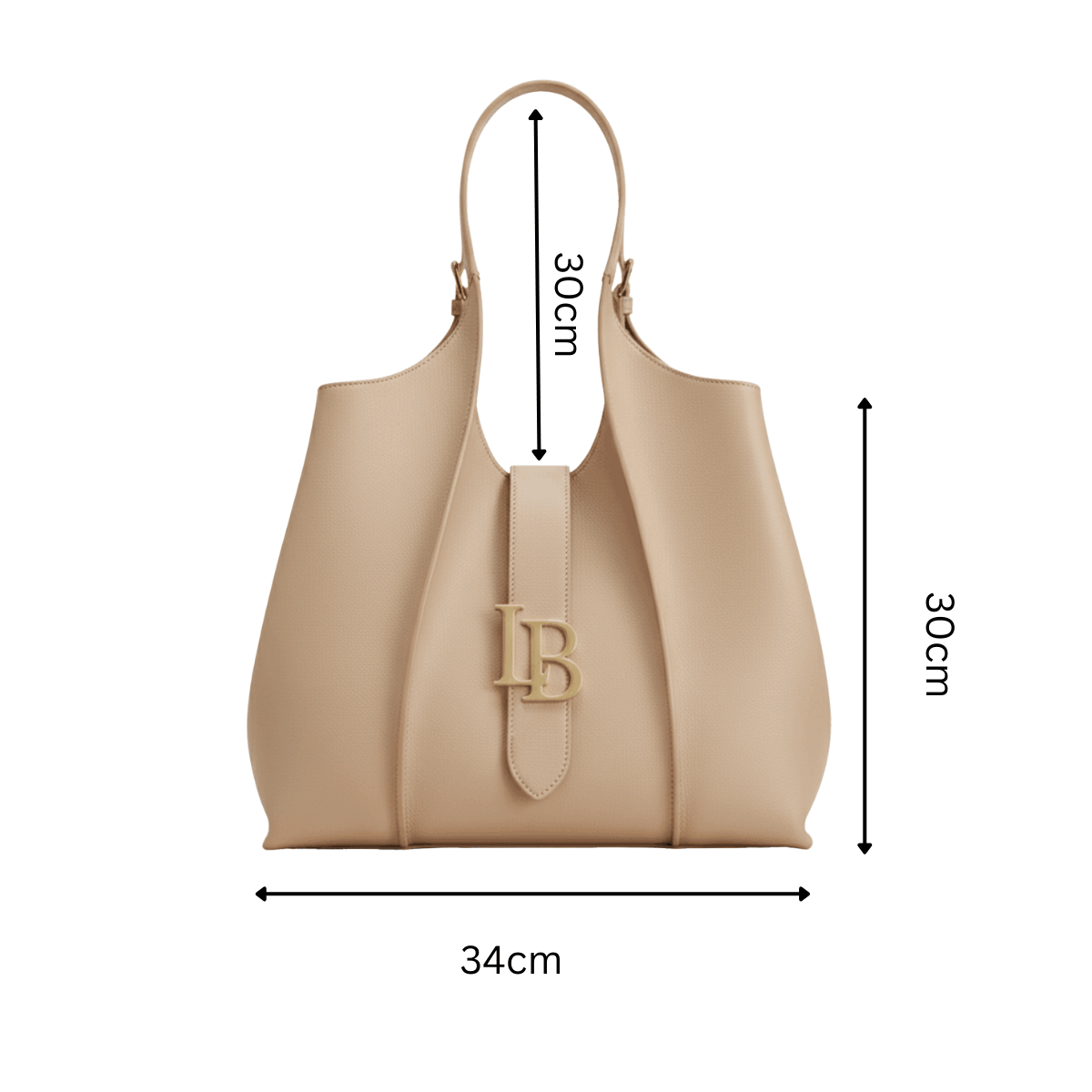 Mayfair Nude Shoulder Plant Based Leather Bag  (Pre-Order For delivery 28th May 2026)