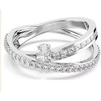 Ladies' Ring Swarovski 5691230 Silver 18