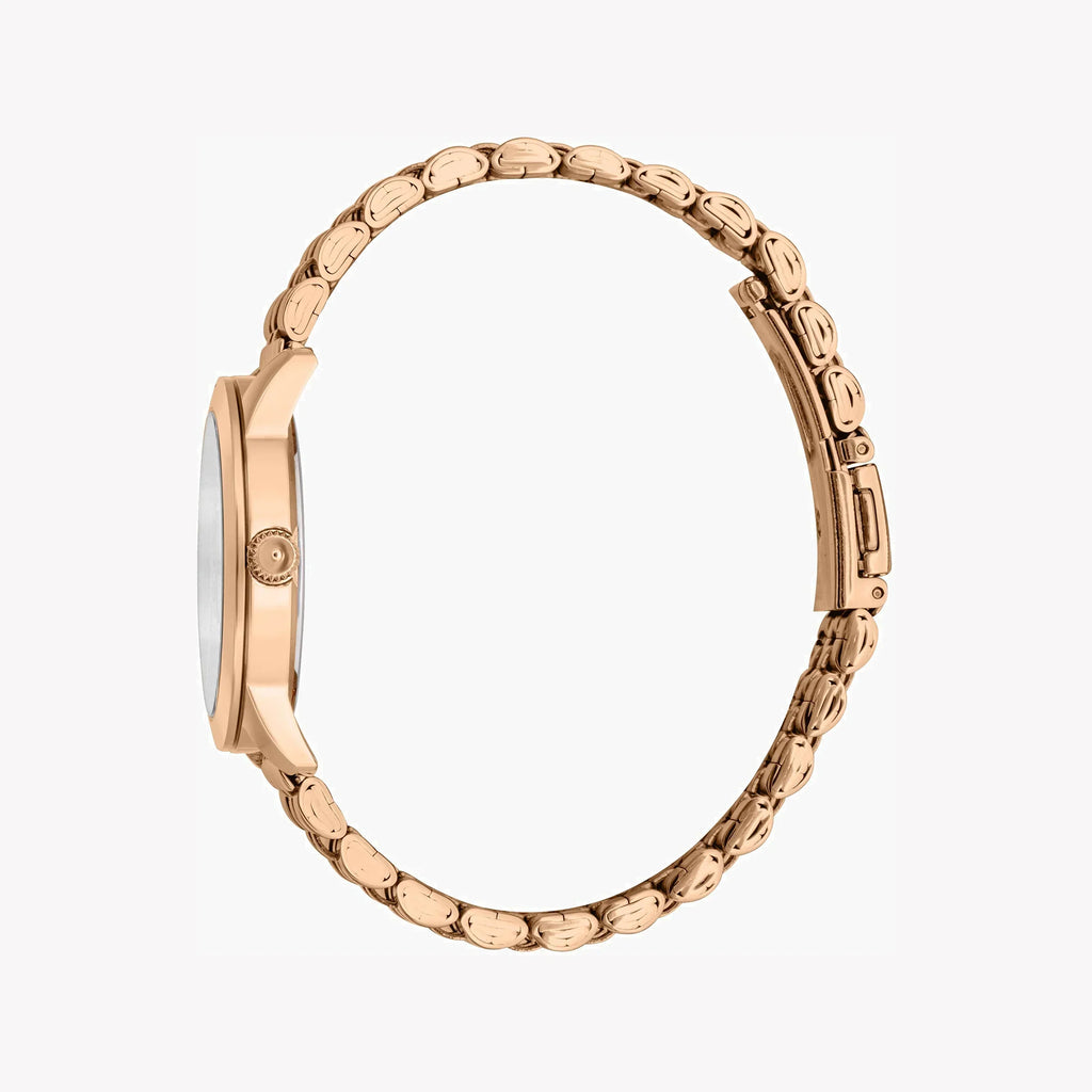 Just Cavalli Women's Rose Gold Stainless Steel Watch, Silver Dial | Jc1l211m0275
