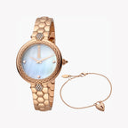 Just Cavalli Women's Rose Gold Watch, White Dial | Jc1l128m0585