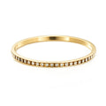 18ct Heavy Yellow Gold Plated Bangle Made with SWAROVSKI® Crystals