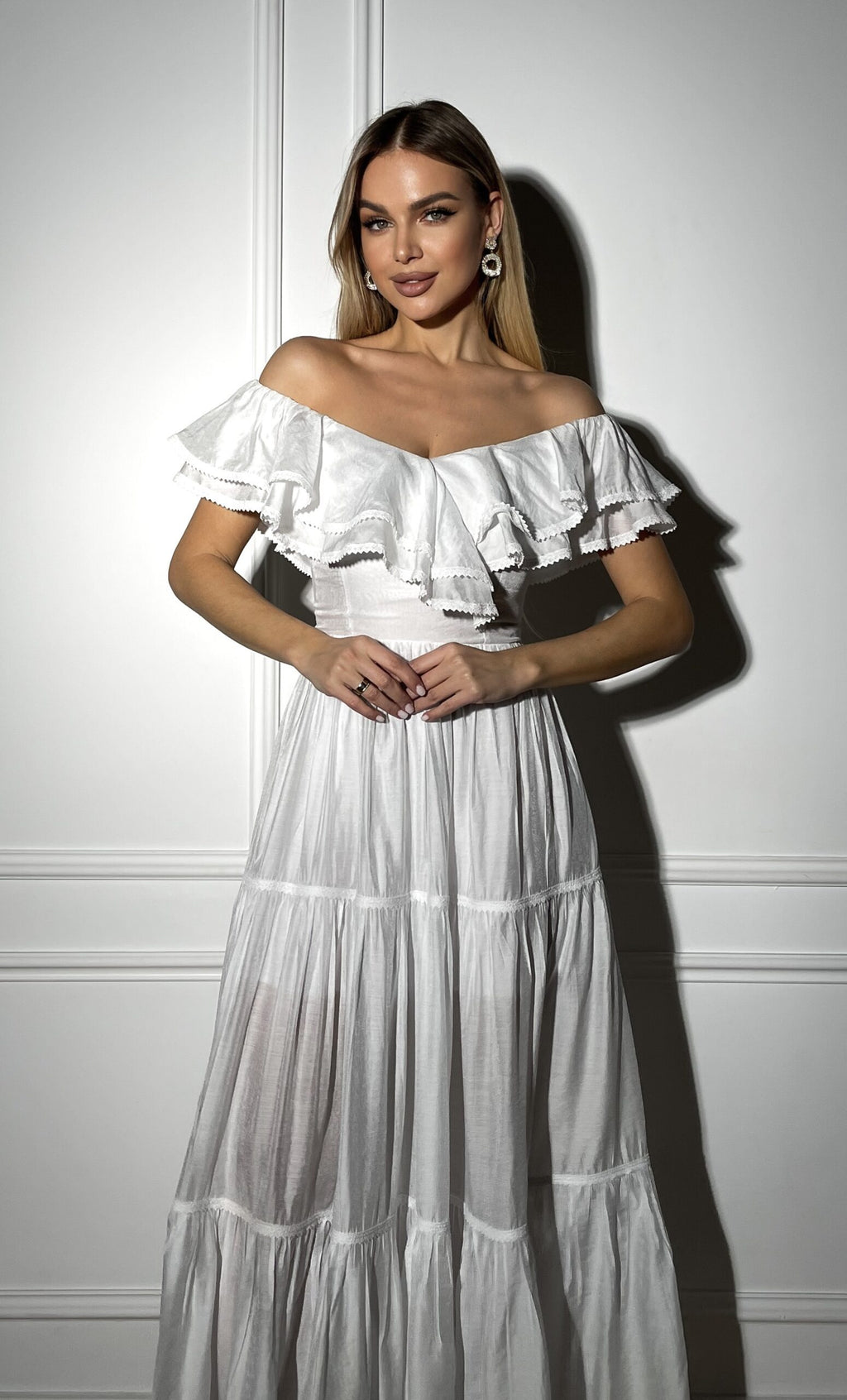 ruffled boho dress