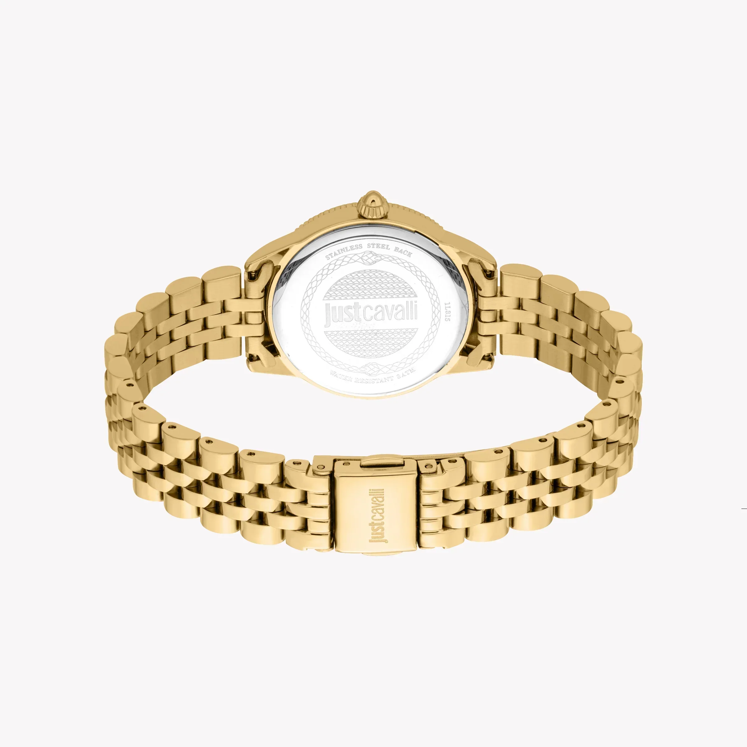 Just Cavalli Women's Gold Alloy Steel Watch, Silver Dial | Jc1l315m0055