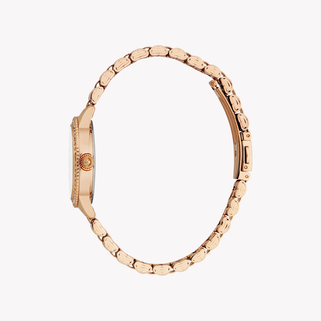 Just Cavalli Women's Rose Gold Alloy Steel Watch, Silver Dial | Jc1l316m0075