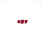 Ruby and Diamond Ring in 18K White Gold - KGR 12486