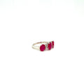 Ruby and Diamond Ring in 18K White Gold - KGR 12486