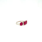 Ruby and Diamond Ring in 18K White Gold - KGR 12486