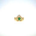 Emerald and Diamond Ring in 14K Yellow Gold - KGR 15462