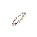 Multi Sapphire Bracelet in .925 Sterling Silver - KSD 46695