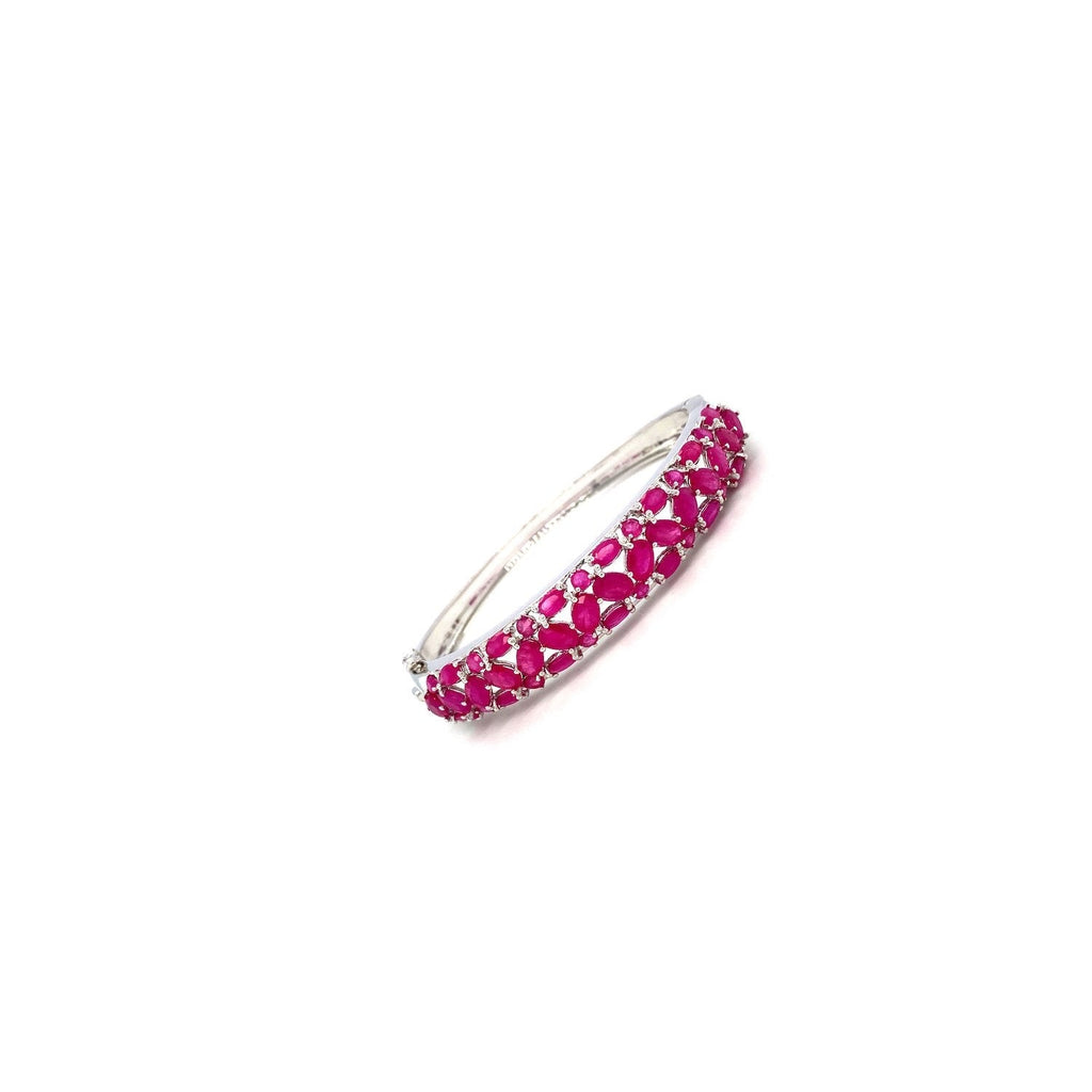 Ruby Bangle in .925 Sterling Silver - KSD 40925