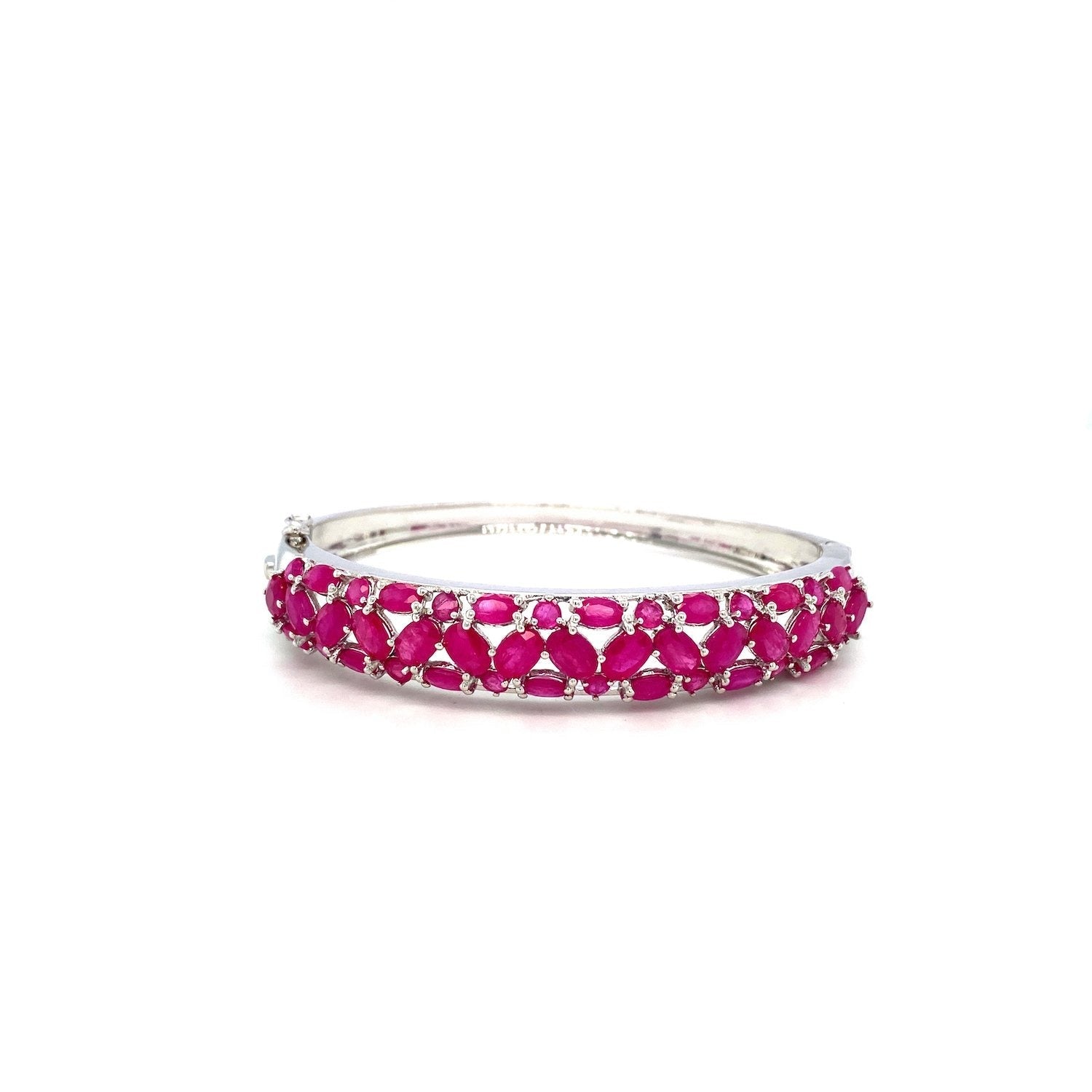 Ruby Bangle in .925 Sterling Silver - KSD 40925