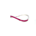 Ruby Bangle in .925 Sterling Silver - KSD 41356