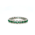 Emerald Bracelet in .925 Sterling Silver. - KSD 42226