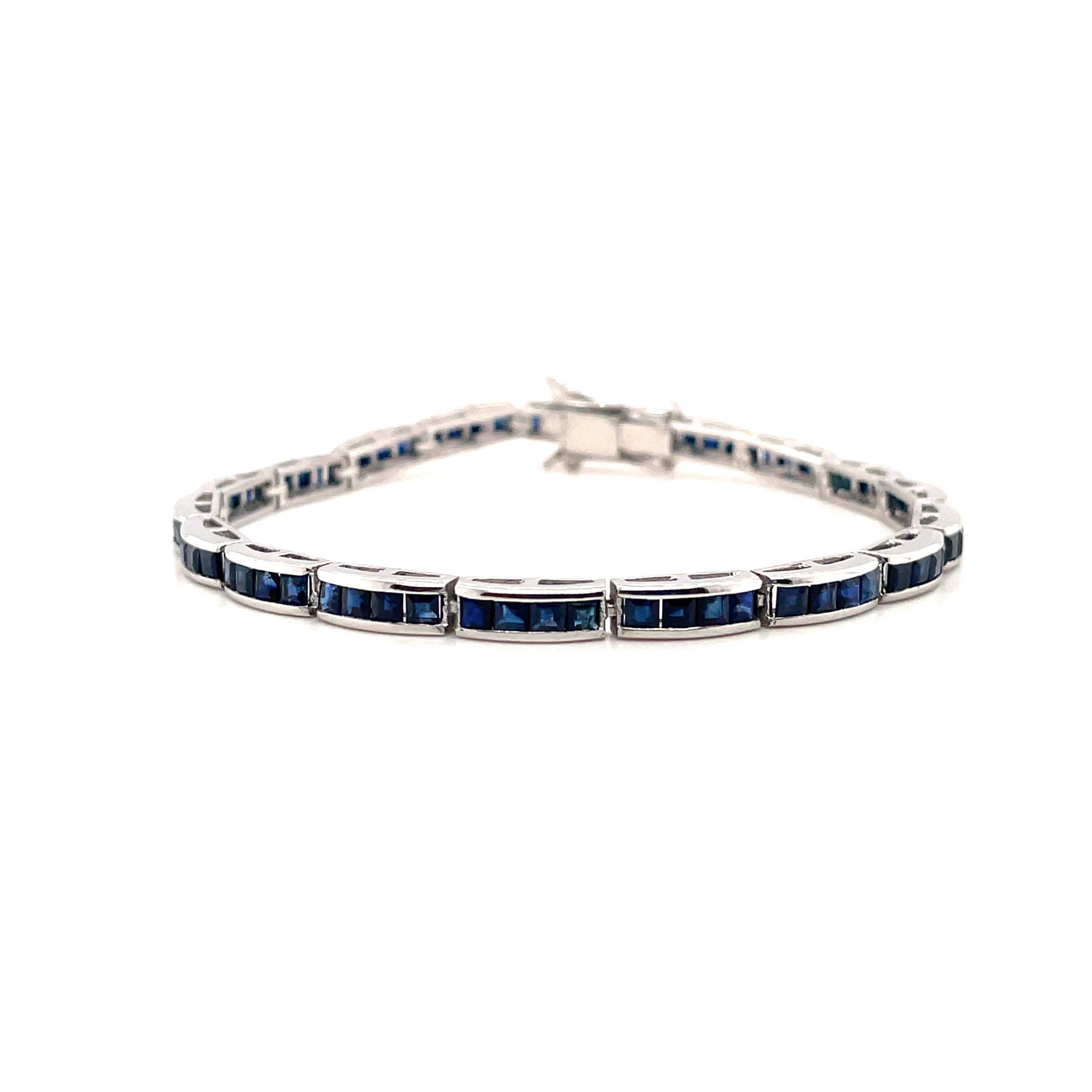 Ruby Bracelet in .925 Sterling Silver. - KSD 44547
