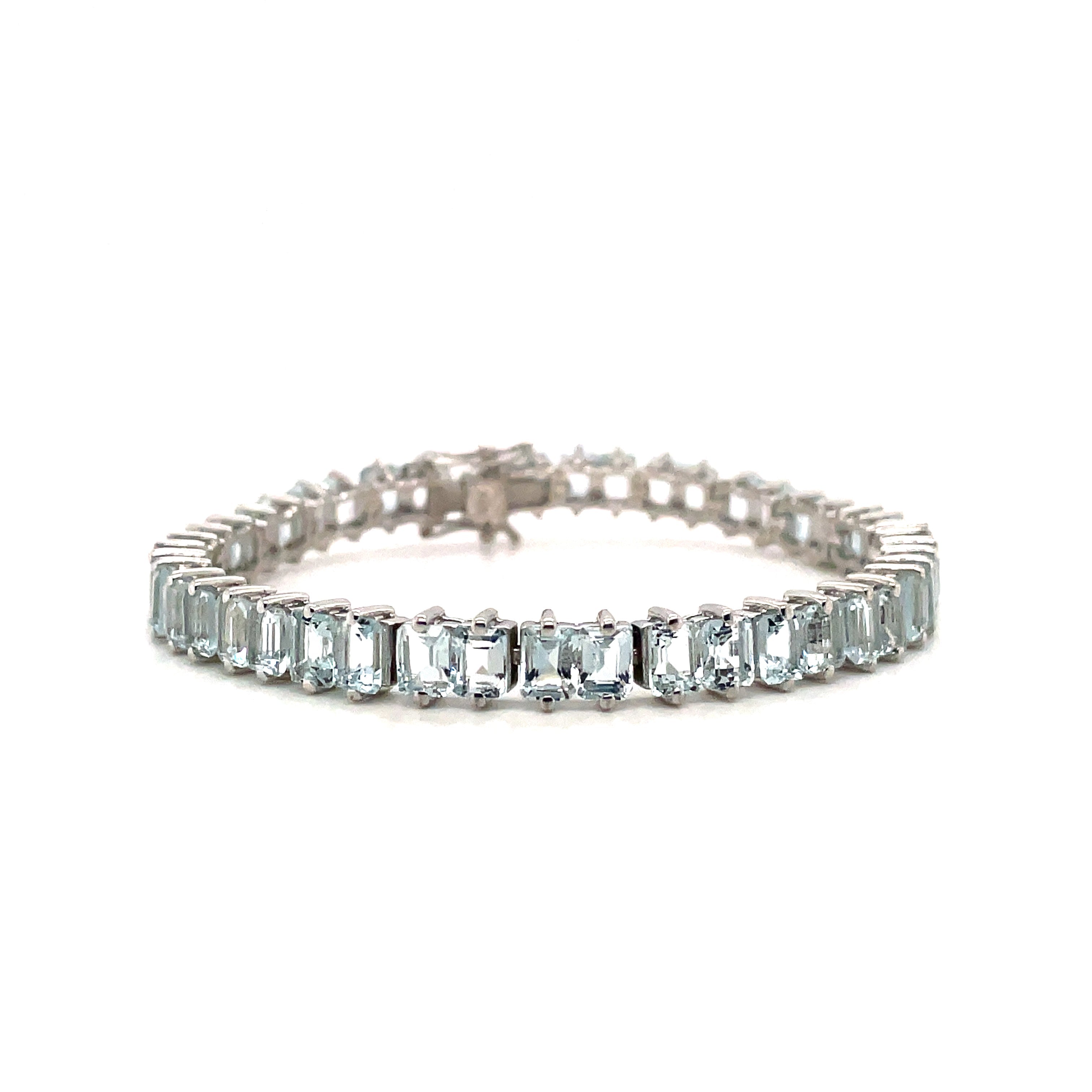 Aquamarine Bracelet in .925 Sterling Silver - KSD 46914