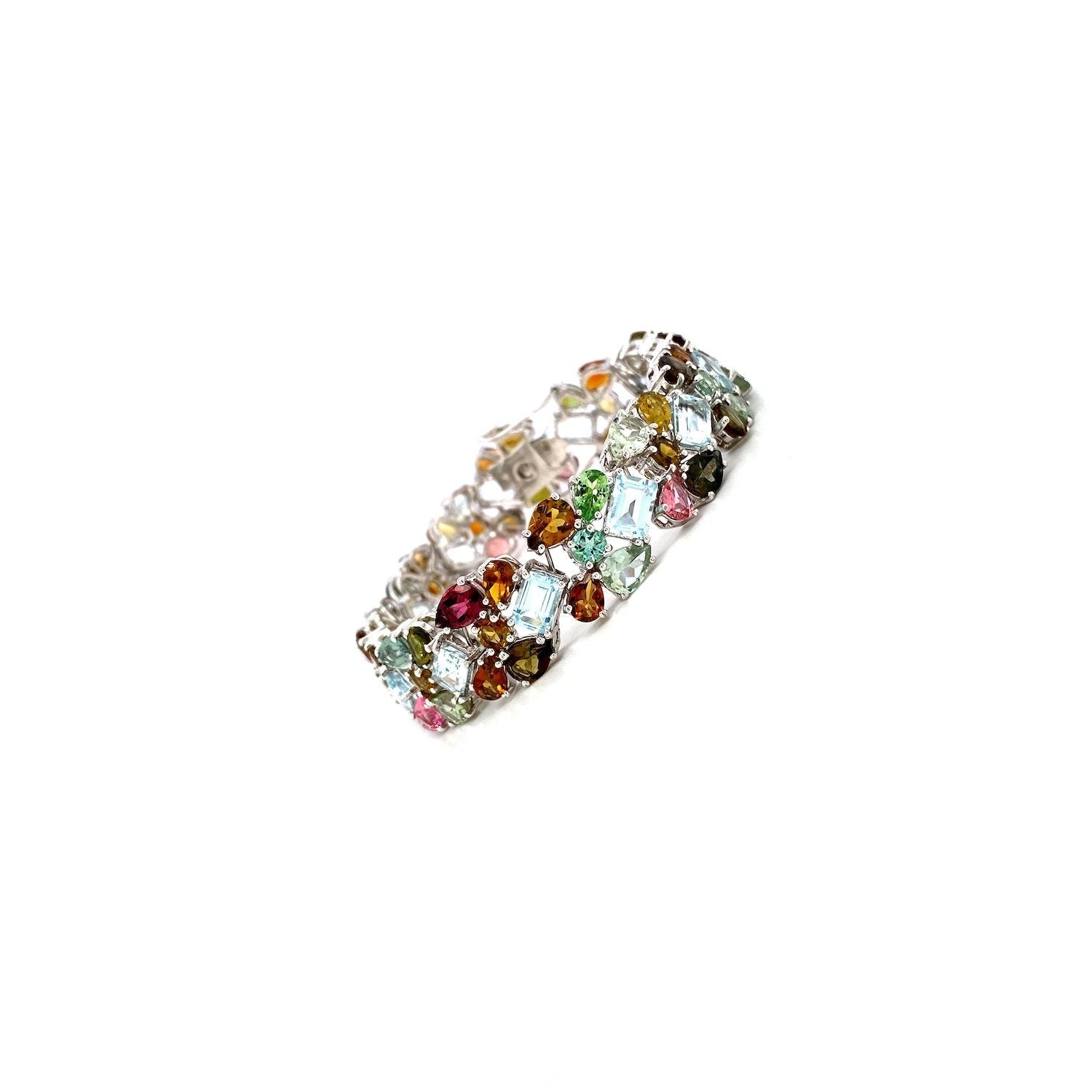 Multi Tourmaline Bracelet in .925 Sterling Silver - KSD 47104