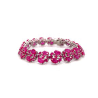 Ruby Bracelet in .925 Sterling Silver - KSD 4748