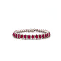 Ruby Bracelet in .925 Sterling Silver - KSD 47752