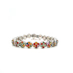 Multi Sapphire Bracelet in .925 Sterling Silver - KSD 48508