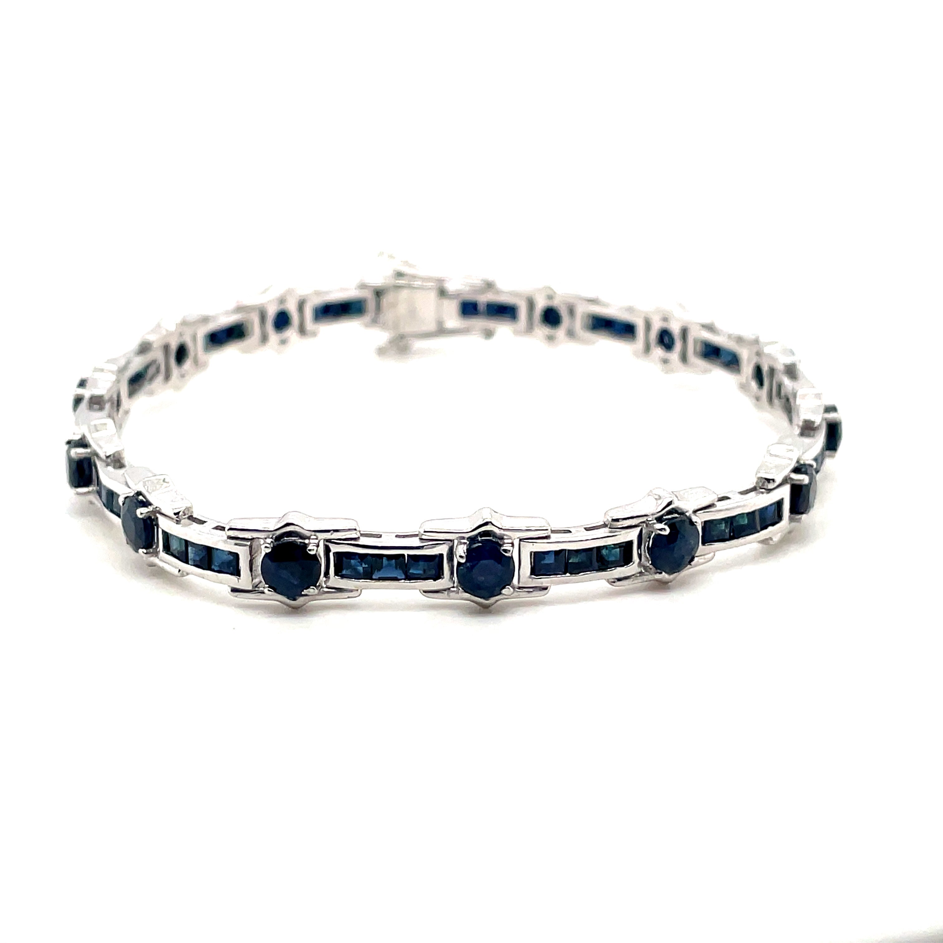 Emerald Bracelet in .925 Sterling Silver. - KSD 49305
