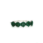 Emerald Bangle in .925 Sterling Silver - KSD 49367