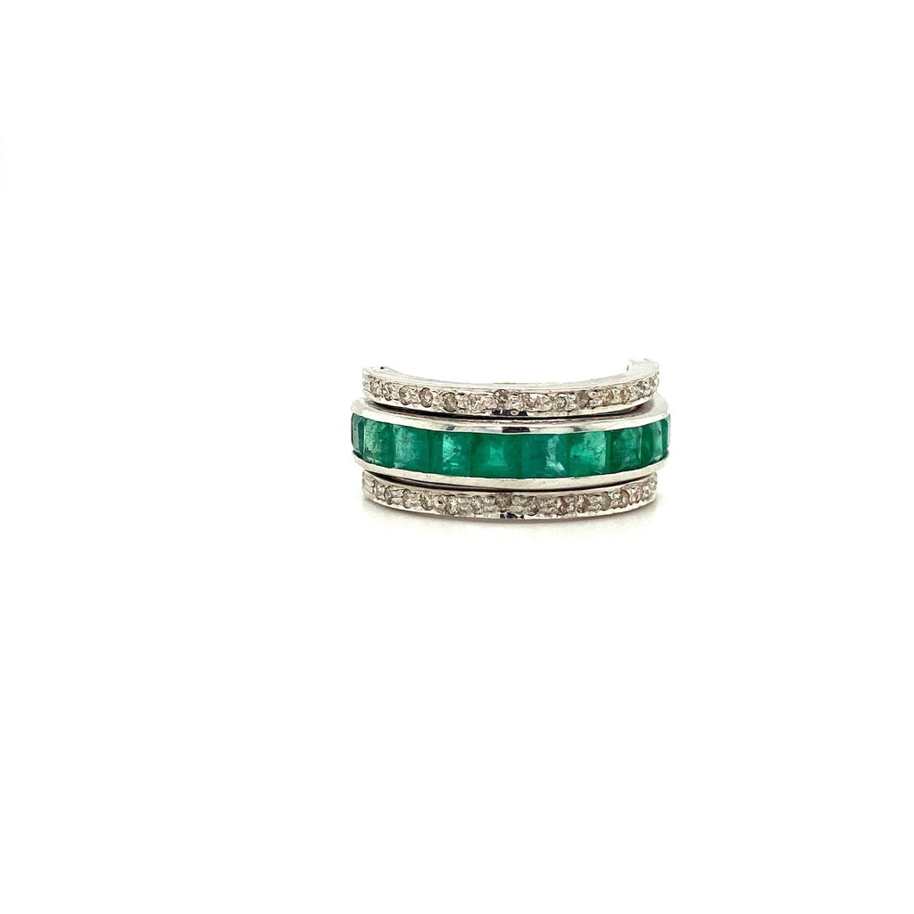 Multi Colour Stones Ring in .925 Sterling Silver - KSR 18811