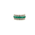 Multi Colour Stones Ring in .925 Sterling Silver - KSR 18811