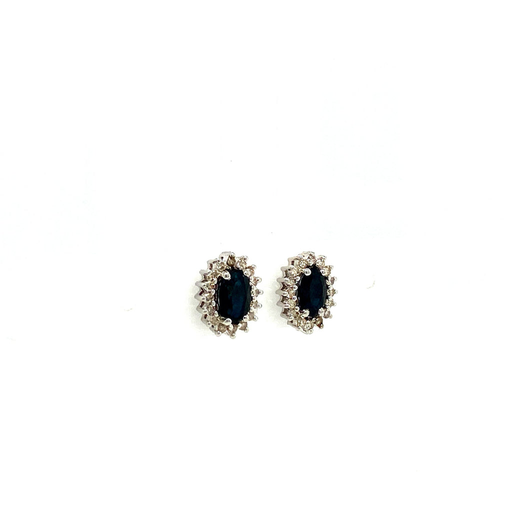 Sapphire Jewellery Set in .925 Sterling Silver - KSS 62301