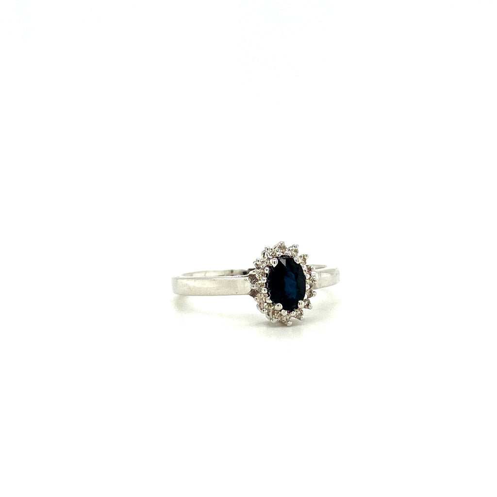 Sapphire Jewellery Set in .925 Sterling Silver - KSS 62301