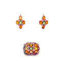 Multi Sapphire Jewellery Set in .925 Sterling Silver - KSS 6516