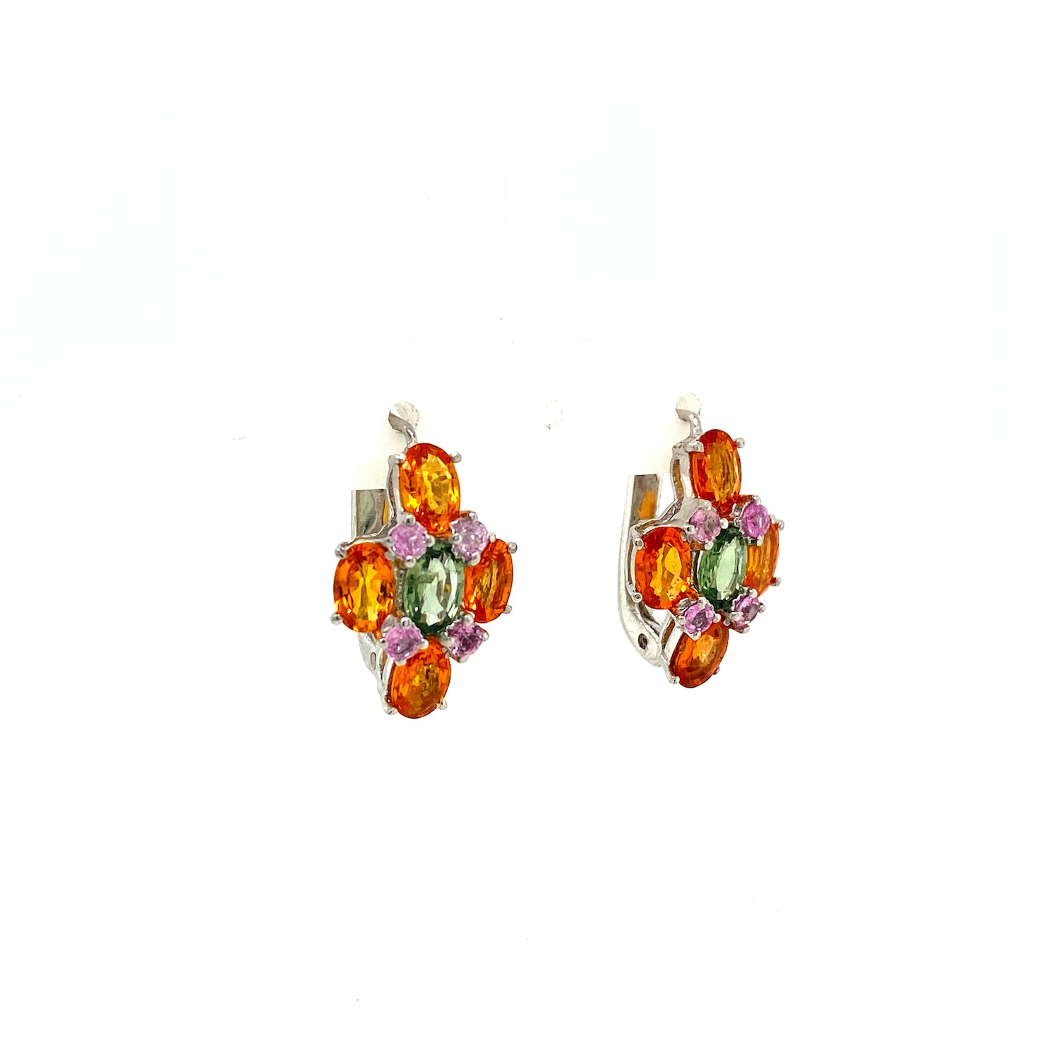 Multi Sapphire Jewellery Set in .925 Sterling Silver - KSS 6516