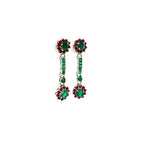 Multi Colour Stone Necklace Set in .925 Sterling Silver - KSS 65395