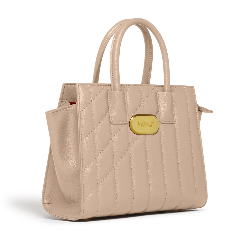 Mini Demi Tote Bag in Beige