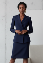 The Knightsbridge Skirt Suit – Navy