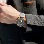 Trnda Men's Gold Stainless Steel Watch, Gray Dial | Trnda-43g