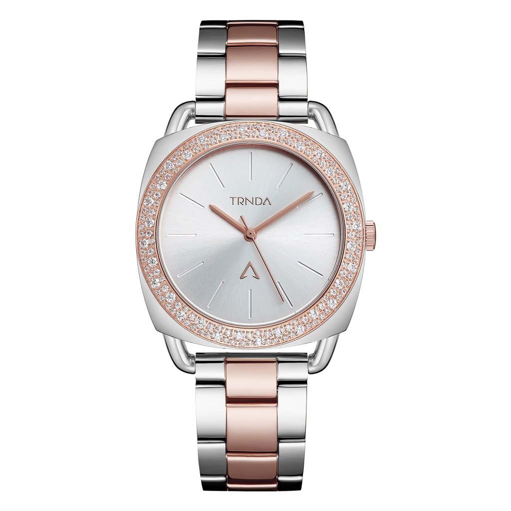 Trnda Women's Stainless Steel Watch, Silver-Rose Gold | Trnda-Ss35