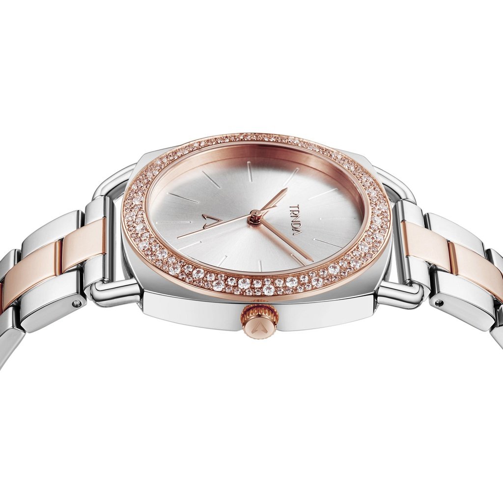 Trnda Women's Stainless Steel Watch, Silver-Rose Gold | Trnda-Ss35