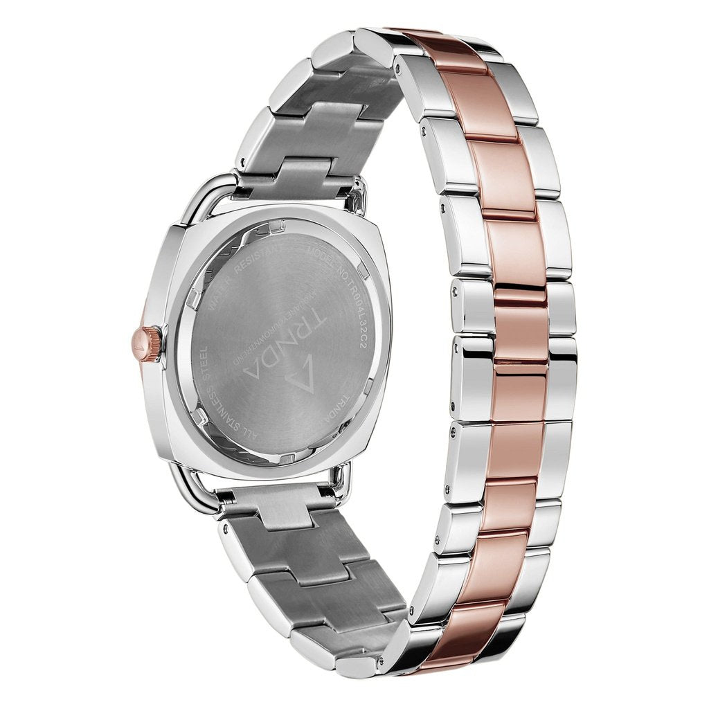 Trnda Women's Stainless Steel Watch, Silver-Rose Gold | Trnda-Ss35