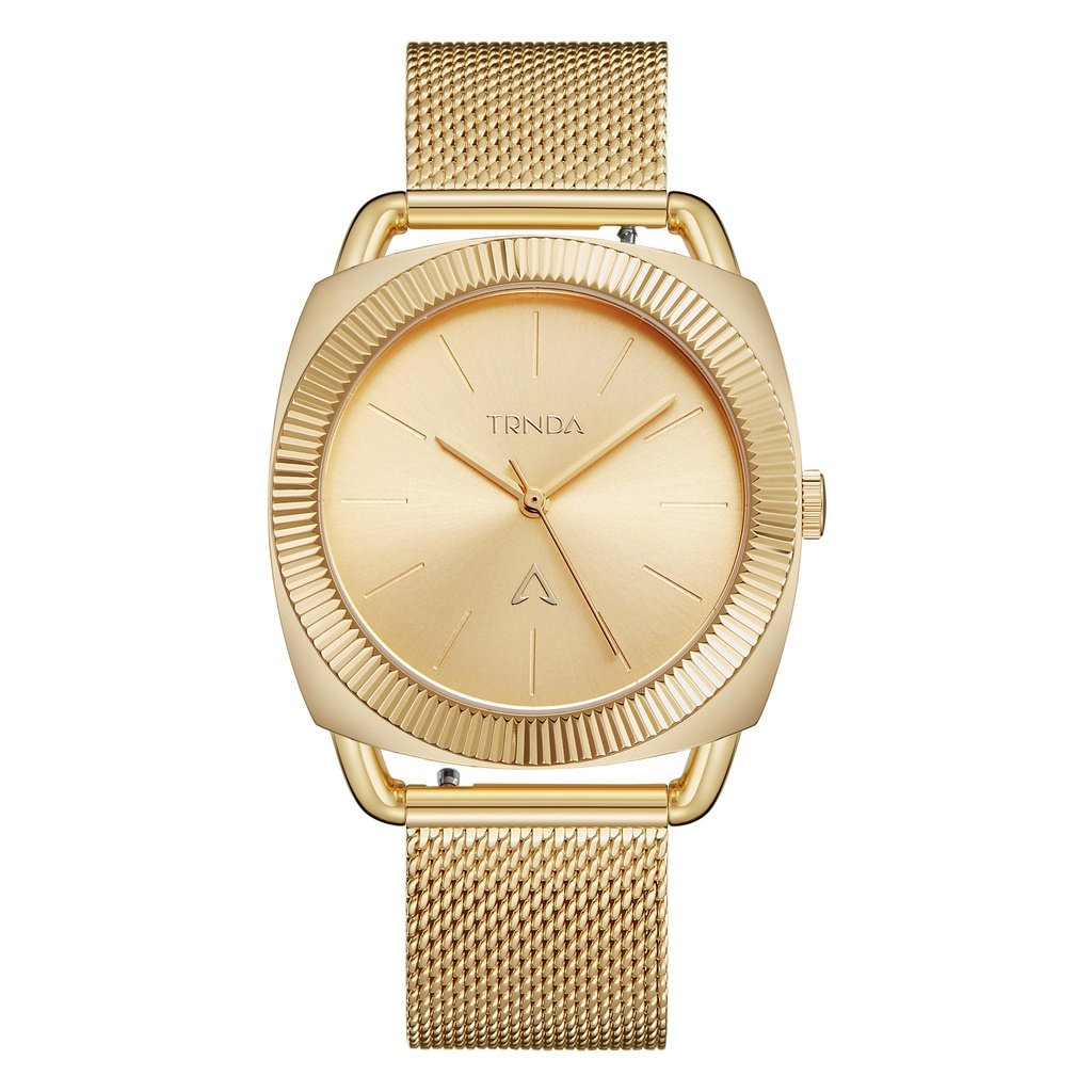 Trnda Women's Gold Stainless Steel Watch, Gold Dial | Trnda-001