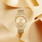 Trnda Women's Gold Stainless Steel Watch, Gold Dial | Trnda-001